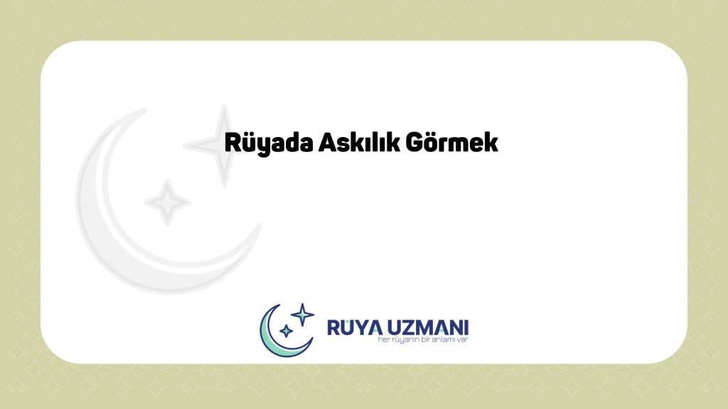Rüya Uzmanı - Rüyada Askılık Görmek - Rüyada Askılık Görmek Ne Anlama Gelir?