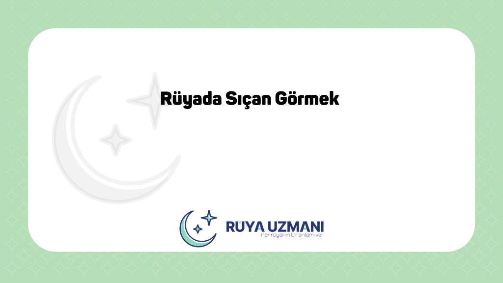 Rüya Uzmanı - Rüyada Sıçan Görmek - Rüyada Sıçan Görmek Ne Anlama Gelir?