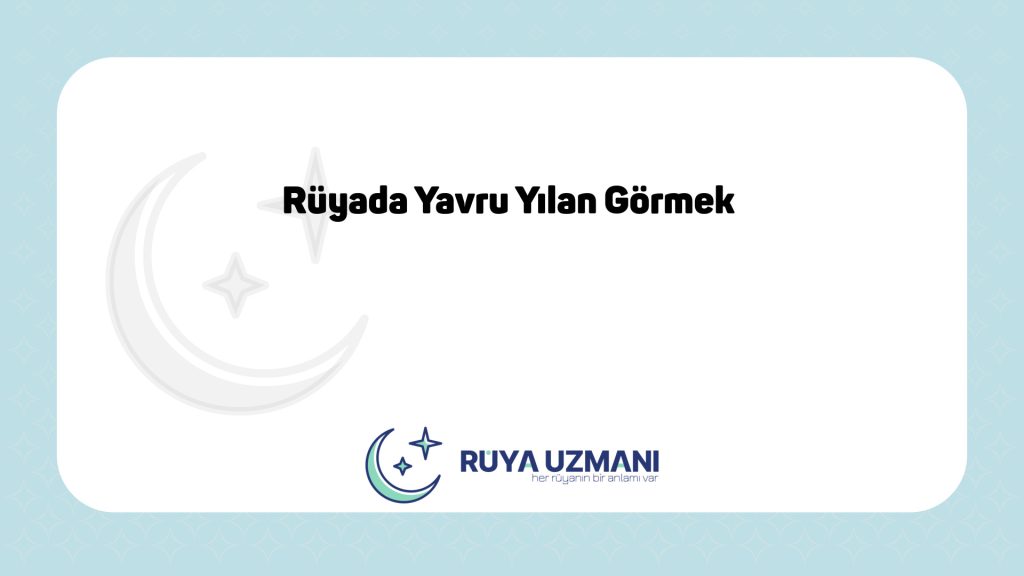 Rüya Uzmanı - Rüyada Yavru Yılan Görmek - Rüyada Yavru Yılan Görmek Ne Anlama Gelir?